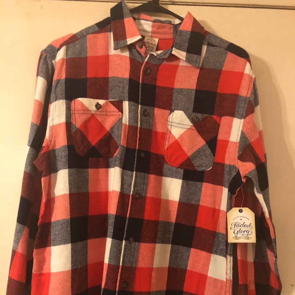 Faded Glory Button Up Polo